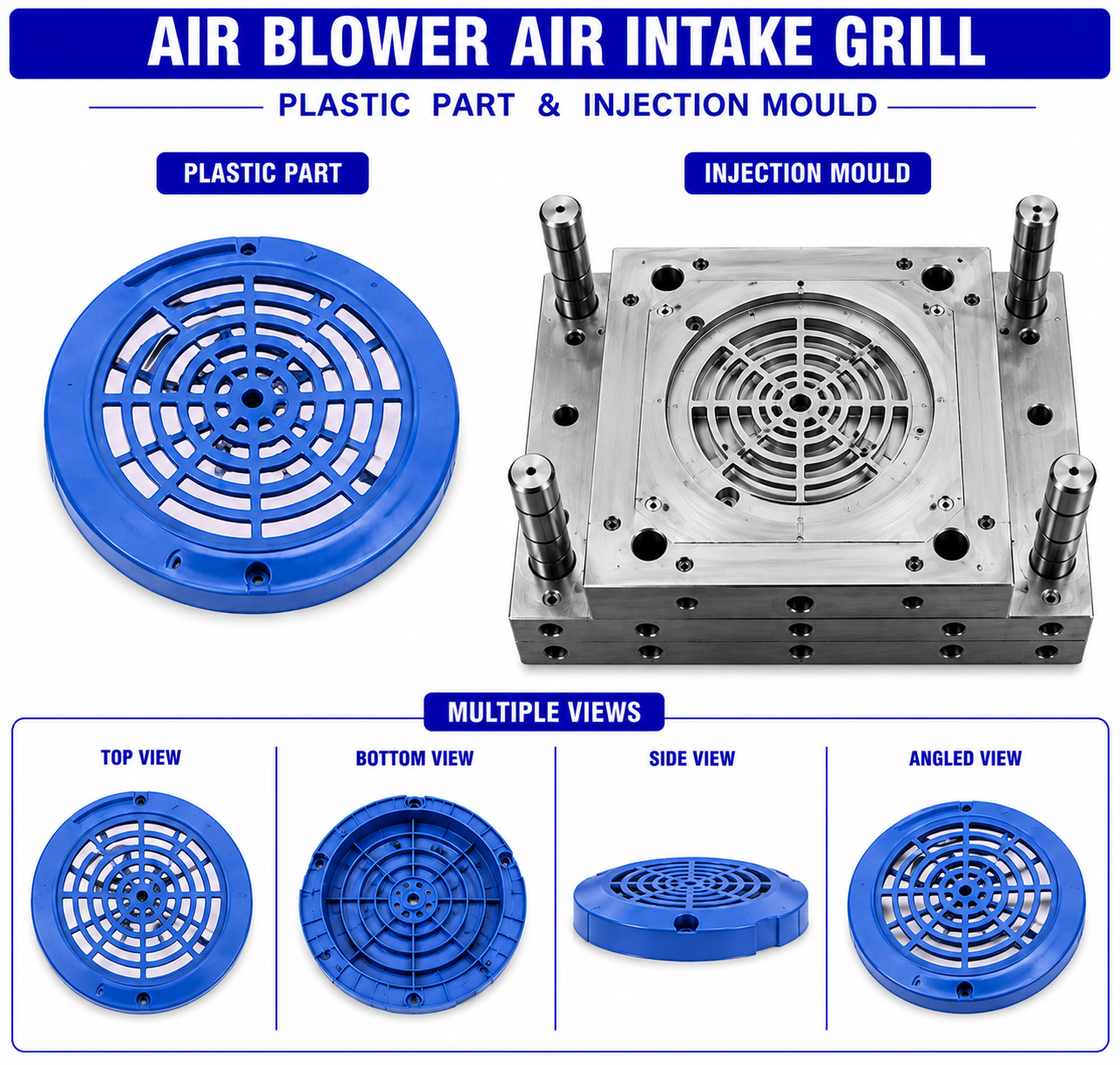 Air Blower Plastic Air Intake Grill Mould and Moulding Services